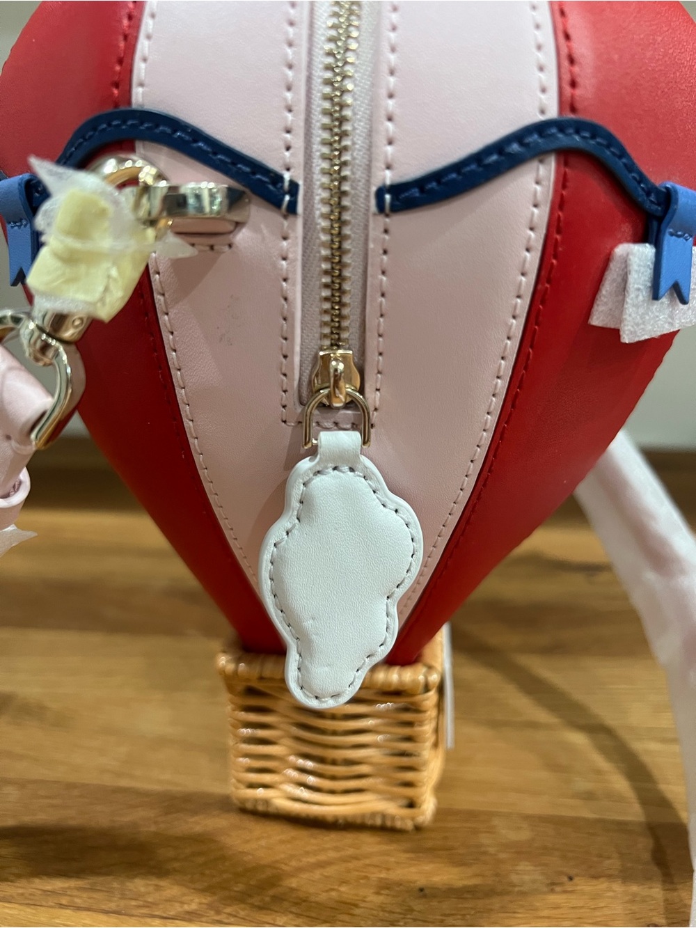 Kate Spade New York Up Up & Away Hot Air Balloon Leather Crossbody Bag NWT - Picture 11 of 15